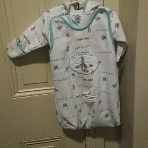 Petter rabbit fall body suit and cover